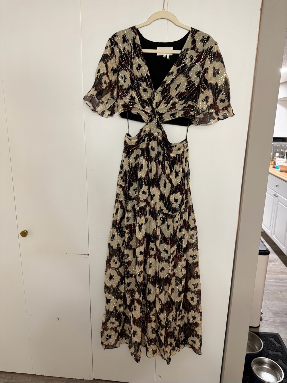 ba&sh Kandy Floral Cut-Out Maxi Dress | Medium